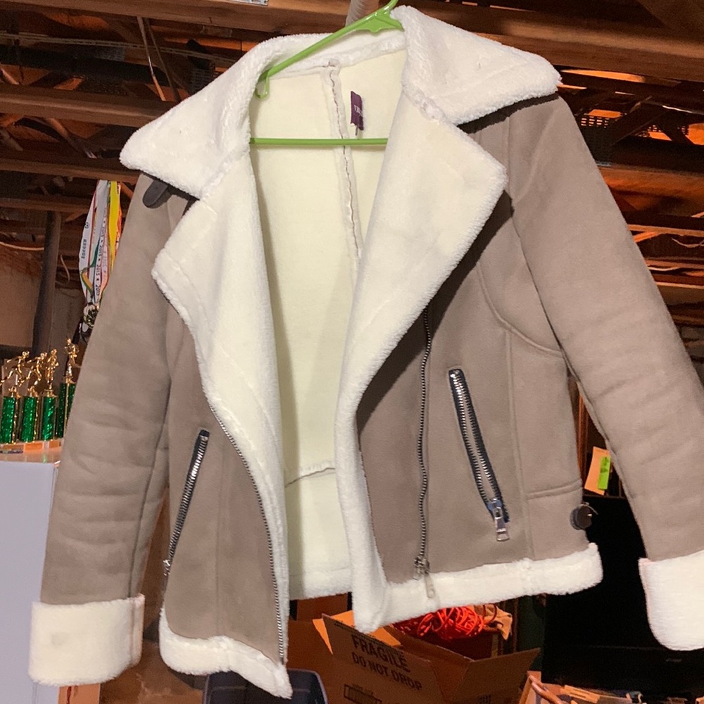 Shearling/Suede coat